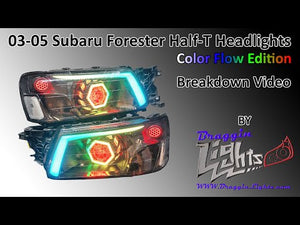 03-05 Forester Bi-LED Half-T Color Flow Retrofit Headlights