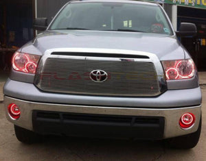Toyota-Tundra-2007, 2008, 2009, 2010, 2011, 2012, 2013-LED-Halo-Fog Lights-RGB-Bluetooth RF Remote-TO-TU0713-V3FBTRF