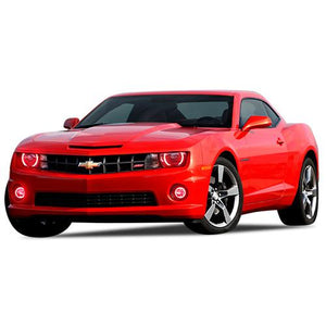 Chevrolet-Camaro-2010, 2011, 2012, 2013-LED-Halo-Headlights and Fog Lights-ColorChase-No Remote-CY-CARS1013-CCHF