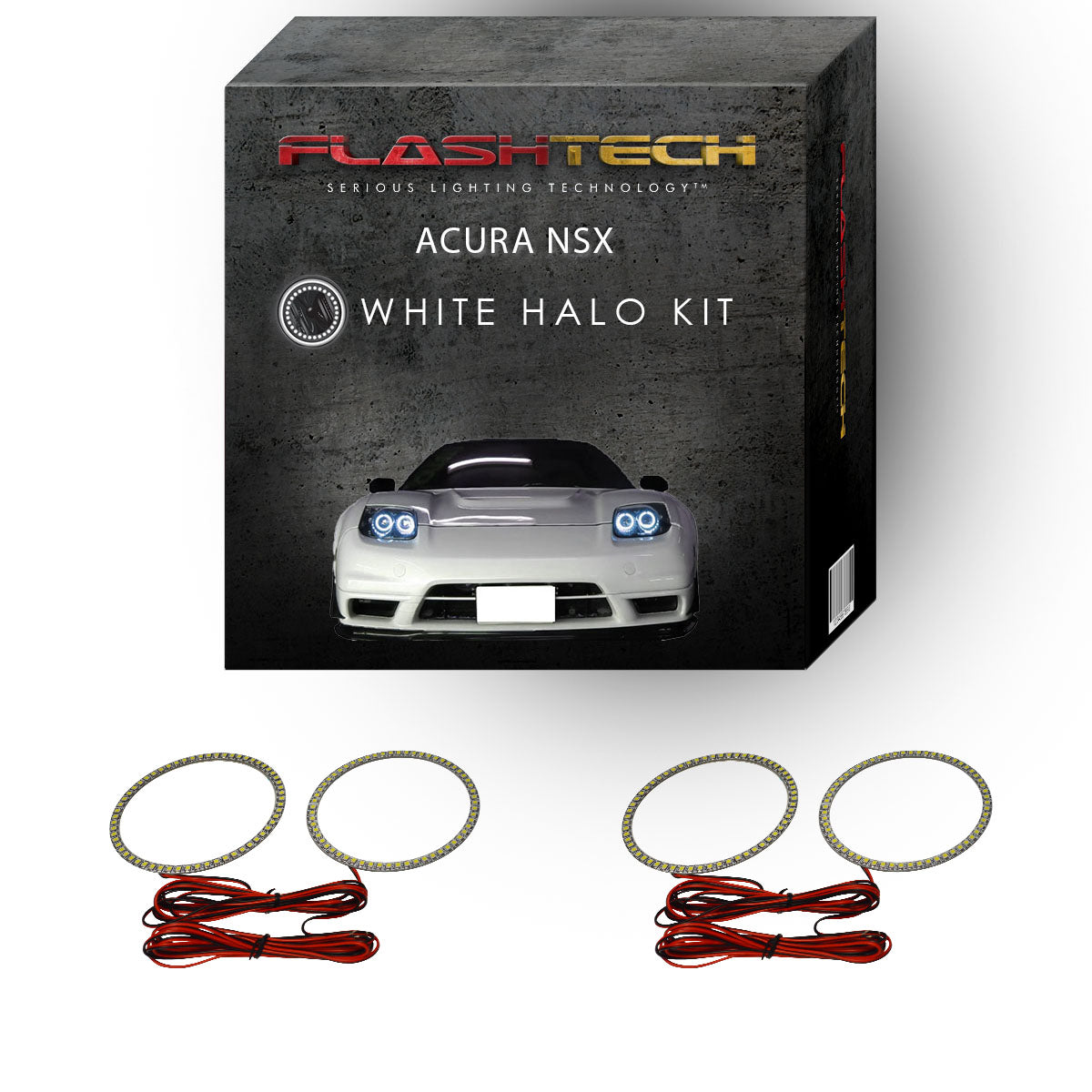 Acura-NSX-2002, 2003, 2004, 2005-LED-Halo-Headlights-White-RF Remote White-AC-NSX0205-WHRF