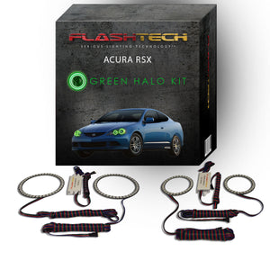Acura-RSX-2005-2006-LED-Halo-Headlights-Green-No-Remote-AC-RSX0506-GH