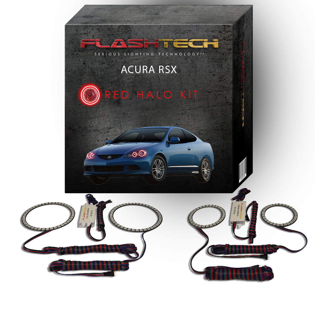 Acura-RSX-2005-2006-LED-Halo-Headlights-Red-No-Remote-AC-RSX0506-RH