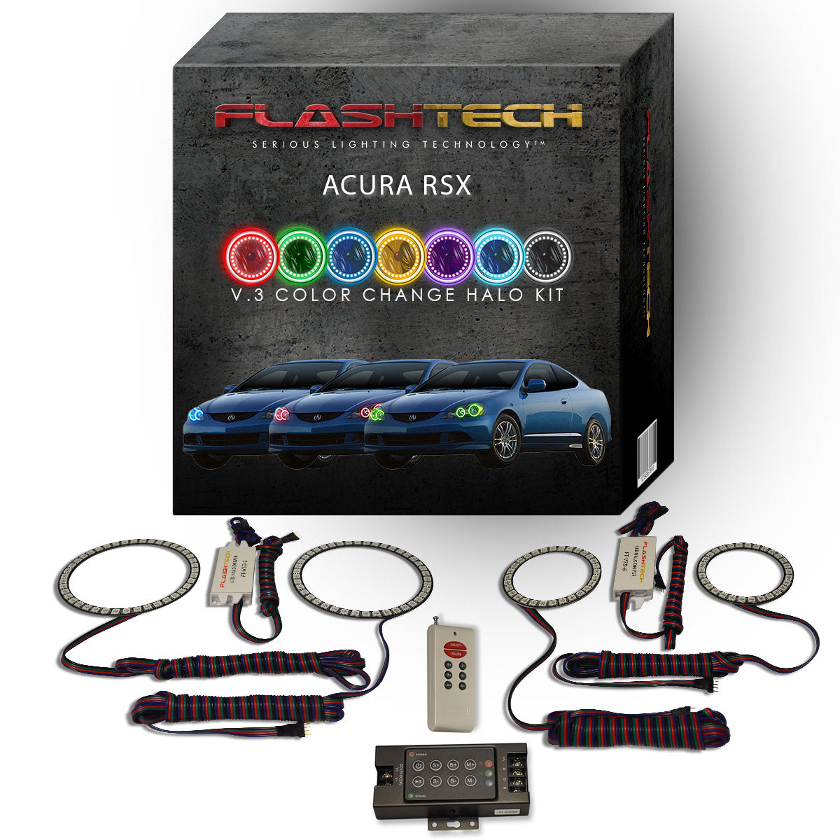 Acura-RSX-2005-2006-LED-Halo-Headlights-RGB-RF-Remote-AC-RSX0506-V3HRF