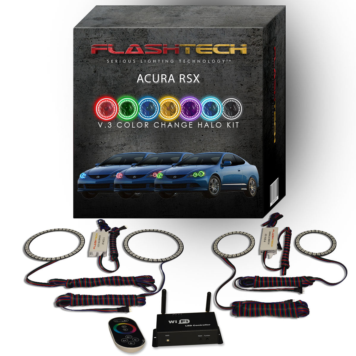 Acura-RSX-2005-2006-LED-Halo-Headlights-RGB-WiFi-Remote-AC-RSX0506-V3HWI