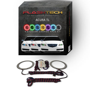 Acura-TL-2004, 2005, 2006, 2007, 2008-LED-Halo-Headlights-RGB-No Remote-AC-TL0408-V3H
