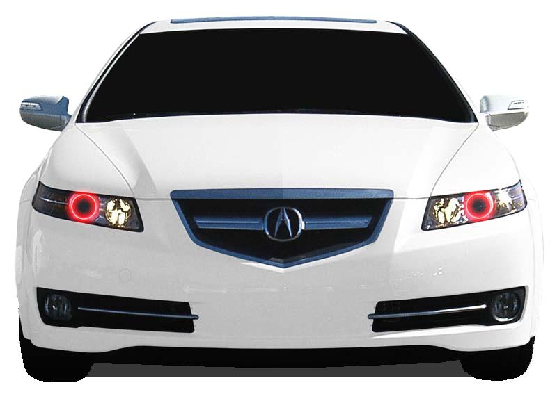 Acura-TL-2005, 2006, 2007-LED-Halo-Headlights-ColorChase-No Remote-AC-TL0507-CCH