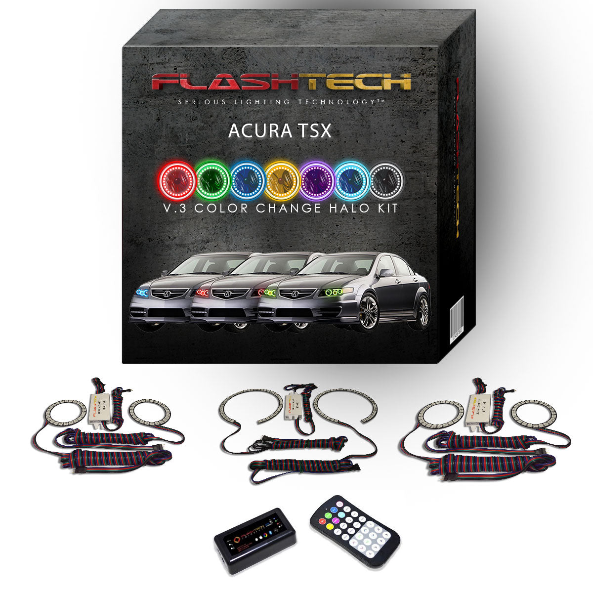 Acura-TSX-2004-2005-2006-2007-2008-LED-Halo-Headlights-RGB-Bluetooth-RF-Remote-AC-TSX0408-V3HBTRF