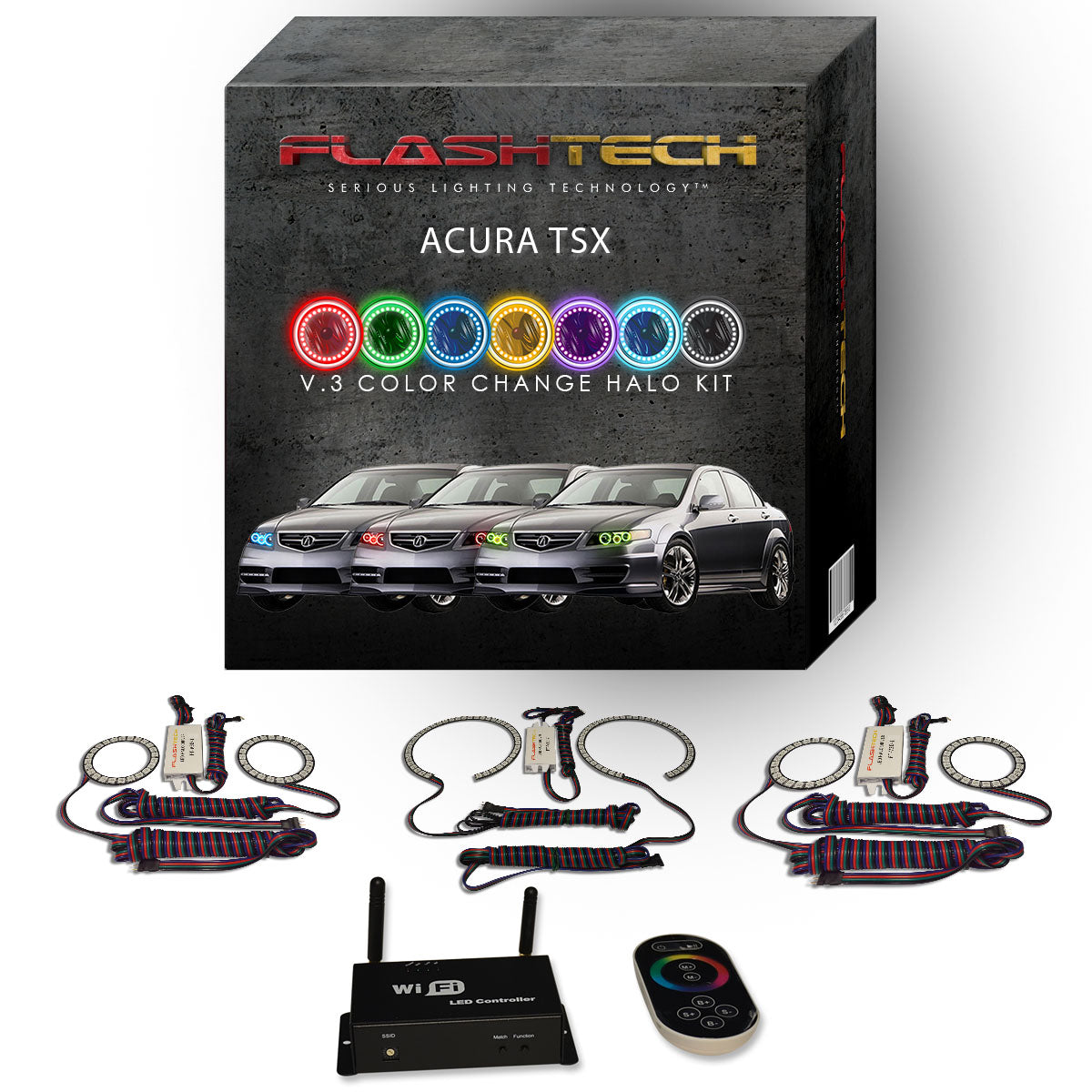 Acura-TSX-2004-2005-2006-2007-2008-LED-Halo-Headlights-RGB-WiFi-Remote-AC-TSX0408-V3HWI