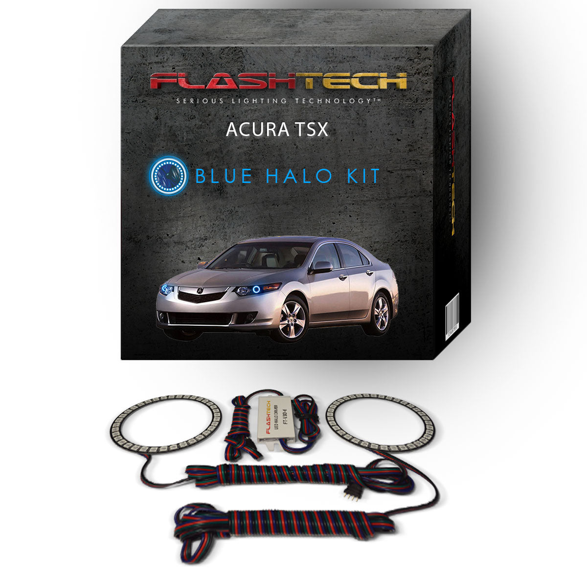 Acura-TSX-2009-2010-2011-2012-2013-2014-LED-Halo-Headlights-Blue-No-Remote-AC-TSX0914-BH