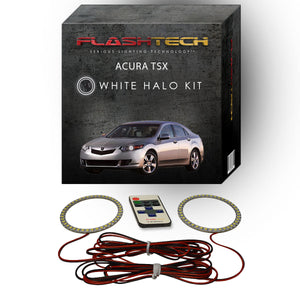 Acura TSX White LED Halo Headlight Kit 2009-2014