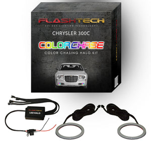 Chrysler 300c ColorChase LED Halo Fog Light Kit 2005-2010