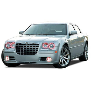 Chrysler-300-2005, 2006, 2007, 2008, 2009, 2010-LED-Halo-Headlights and Fog Lights-ColorChase-No Remote-CH-30C0510-CCHF