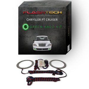 Chrysler-PT Cruiser-2006, 2007, 2008, 2009, 2010-LED-Halo-Fog Lights-RGB-Bluetooth RF Remote-CH-PT0610-V3FBTRF
