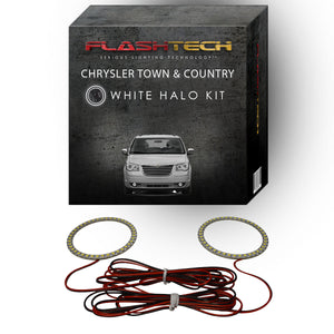 Chrysler-Town & Country-2005, 2006, 2007, 2008, 2009, 2010-LED-Halo-Fog Lights-White-RF Remote White-CH-TC0510-WFRF
