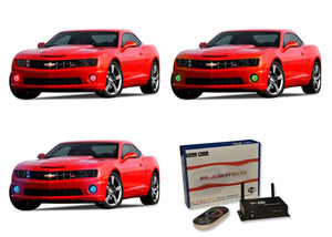 Chevrolet-Camaro-2010, 2011, 2012, 2013-LED-Halo-Fog Lights-RGB-WiFi Remote-CY-CA1013-V3FWI