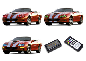 Chevrolet-Camaro-1998, 1999, 2000, 2001, 2002-LED-Halo-Headlights-RGB-Colorfuse RF Remote-CY-CA9802-V3HCFRF