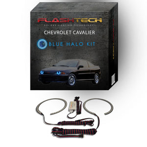 Chevrolet-Cavalier-2000, 2001, 2002, 2003, 2004-LED-Halo-Headlights-RGB-Bluetooth RF Remote-CY-CV0002-V3HBTRF