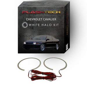 Chevrolet-Cavalier-2000, 2001, 2002-LED-Halo-Headlights-White-RF Remote White-CY-CV0002-WHRF