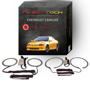 Chevrolet-Cavalier-2003, 2004, 2005-LED-Halo-Headlights-RGB-Bluetooth RF Remote-CY-CV0305-V3HBTRF