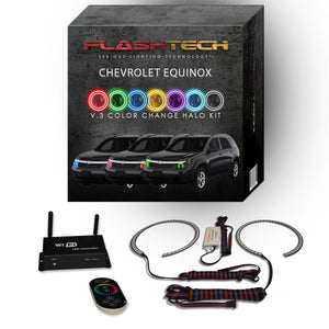 Chevrolet-Equinox-2005, 2006, 2007, 2008, 2009-LED-Halo-Headlights-RGB-IR Remote-CY-EQ0509-V3HIR