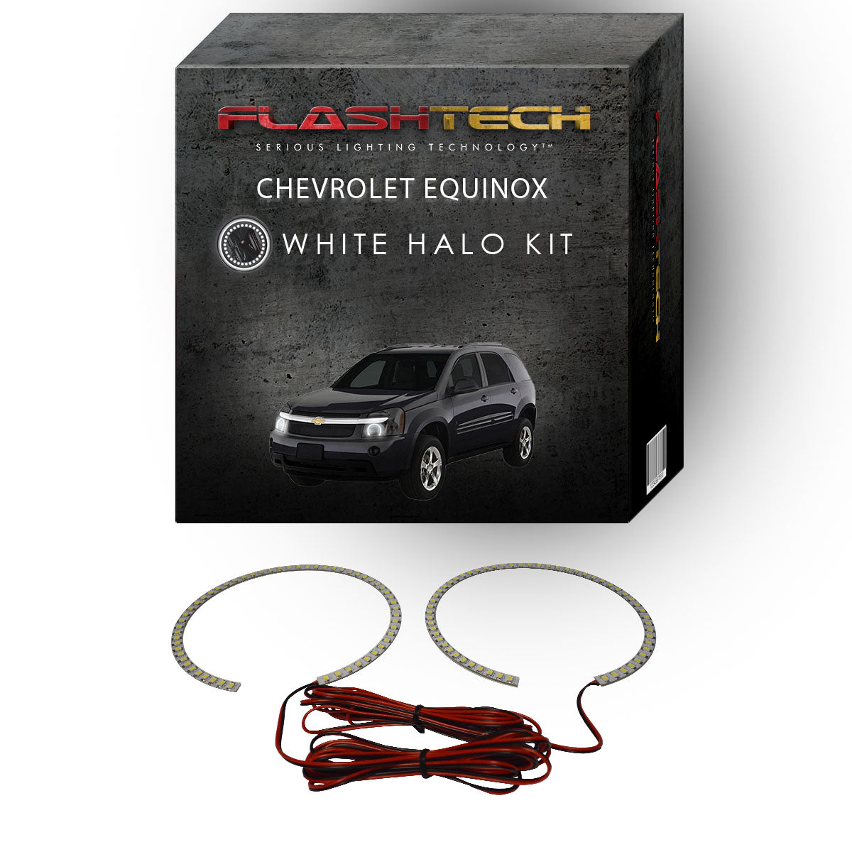 Chevrolet-Equinox-2005, 2006, 2007, 2008, 2009-LED-Halo-Headlights-White-RF Remote White-CY-EQ0509-WHRF