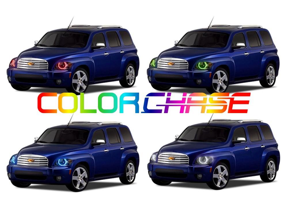 Chevrolet-HHR-2006, 2007, 2008, 2009, 2010, 2011-LED-Halo-Headlights-ColorChase-No Remote-CY-HR0611-CCH