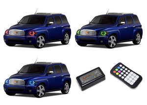Chevrolet-HHR-2006, 2007, 2008, 2009, 2010, 2011-LED-Halo-Headlights-RGB-Colorfuse RF Remote-CY-HR0611-V3HCFRF