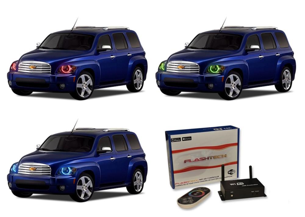 Chevrolet-HHR-2006, 2007, 2008, 2009, 2010, 2011-LED-Halo-Headlights-RGB-WiFi Remote-CY-HR0611-V3HWI