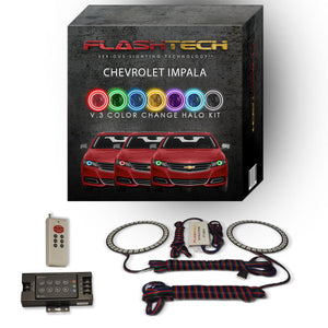 Chevrolet-Impala-2014, 2015, 2016-LED-Halo-Headlights-RGB-Bluetooth RF Remote-CY-IM14-V3HBTRF