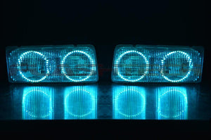 Chevrolet-Caprice-1991, 1992, 1993, 1994, 1995, 1996-LED-Halo-Headlights-RGB-Bluetooth RF Remote-CY-CP9196-V3HBTRF