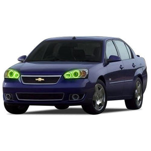 Chevrolet-Malibu-2004, 2005, 2006, 2007-LED-Halo-Headlights-ColorChase-No Remote-CY-MB0407-CCH