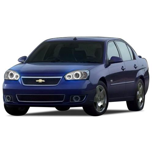 Chevrolet-Malibu-2004, 2005, 2006, 2007-LED-Halo-Headlights-White-RF Remote White-CY-MB0407-WHRF