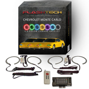 Chevrolet-Monte Carlo-2000, 2001, 2002, 2003, 2004, 2005-LED-Halo-Headlights-RGB-IR Remote-CY-MC0005-V3HIR