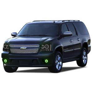 Chevrolet-Suburban-2007, 2008, 2009, 2010, 2011, 2012, 2013-LED-Halo-Fog Lights-ColorChase-No Remote-CY-SU0713-CCF