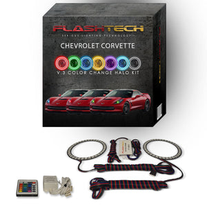 Chevrolet-Corvette-2014, 2015, 2016, 2017, 2018, 2019-LED-Halo-Headlights-RGB-Bluetooth RF Remote-CY-VE1416-V3HBTRF
