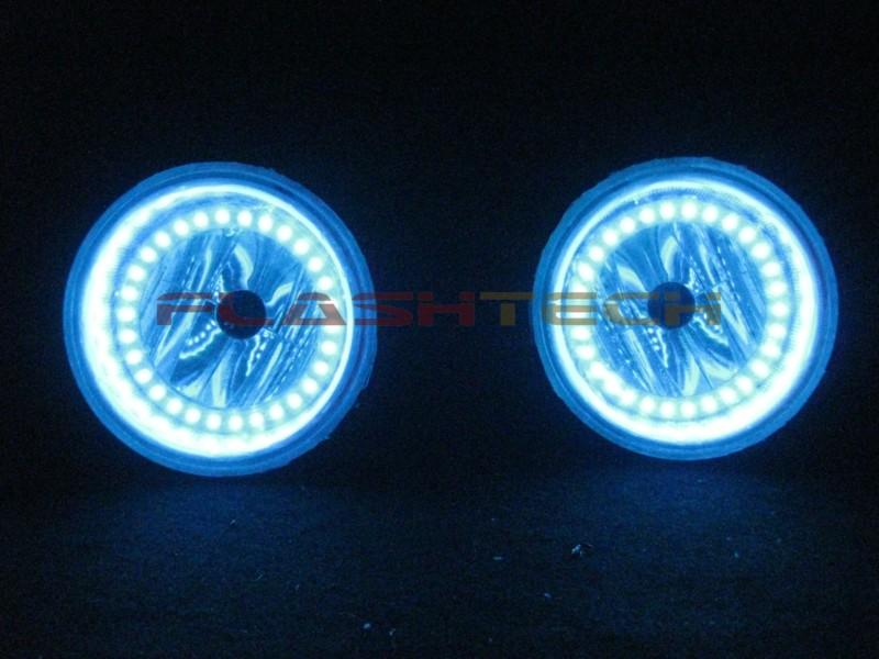 Dodge-Charger-2011, 2012, 2013, 2014-LED-Halo-Fog Lights-RGB-Bluetooth RF Remote-DO-CR1114-V3FBTRF
