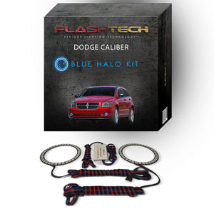 Dodge-Caliber-2007, 2008, 2009, 2010, 2011, 2012-LED-Halo-Fog Lights-RGB-Bluetooth RF Remote-DO-CB0712-V3FBTRF