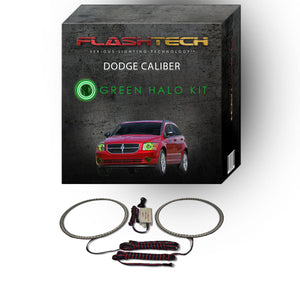 Dodge-Caliber-2007, 2008, 2009, 2010, 2011, 2012-LED-Halo-Headlights-RGB-Bluetooth RF Remote-DO-CB0712-V3HBTRF