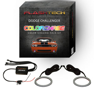 Dodge Challenger ColorChase External Waterproof LED Halo Fog Light Kit 2015-2019