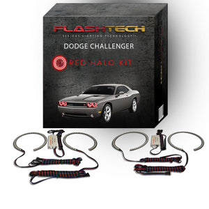 Dodge-Challenger-2008, 2009, 2010, 2011, 2012, 2013, 2014-LED-Halo-Headlights-RGB-Bluetooth RF Remote-DO-CLNP0814-V3HBTRF