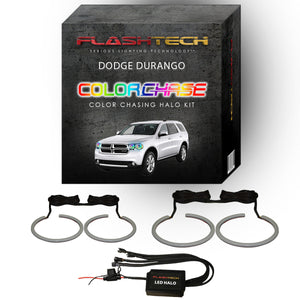Dodge Durango ColorChase LED Halo Headlight Kit 2011-2013