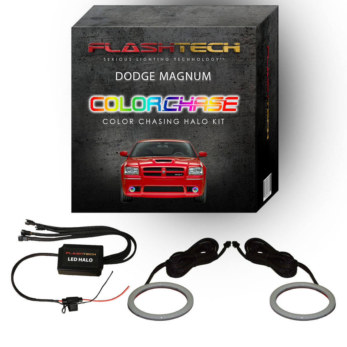 Dodge Magnum ColorChase LED Halo Fog Light Kit 2005-2008
