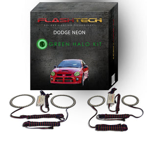 Dodge-Neon-2003, 2004, 2005-LED-Halo-Headlights-RGB-Bluetooth RF Remote-DO-NE0305-V3HBTRF
