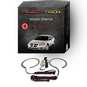 Dodge-Stratus-2001, 2002, 2003, 2004, 2005, 2006-LED-Halo-Headlights-RGB-Bluetooth RF Remote-DO-ST0106-V3HBTRF