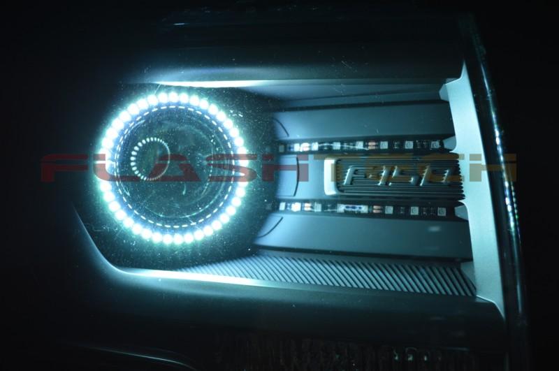 Ford-F-150-2013, 2014-LED-Halo-Headlights-RGB-Bluetooth RF Remote-FO-F11314P-V3HBTRF