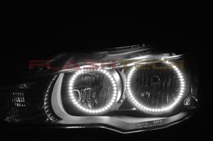 Mitsubishi-Lancer-2008, 2009, 2010, 2011, 2012, 2013, 2014, 2015, 2016-LED-Halo-Headlights-White-RF Remote White-MI-LA0814-WHRF