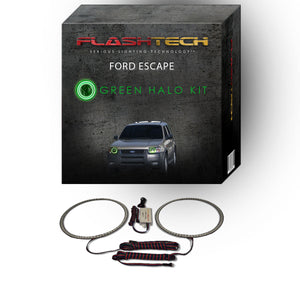 Ford-Escape-2001, 2002, 2003, 2004-LED-Halo-Headlights-RGB-Bluetooth RF Remote-FO-ES0104-V3HBTRF
