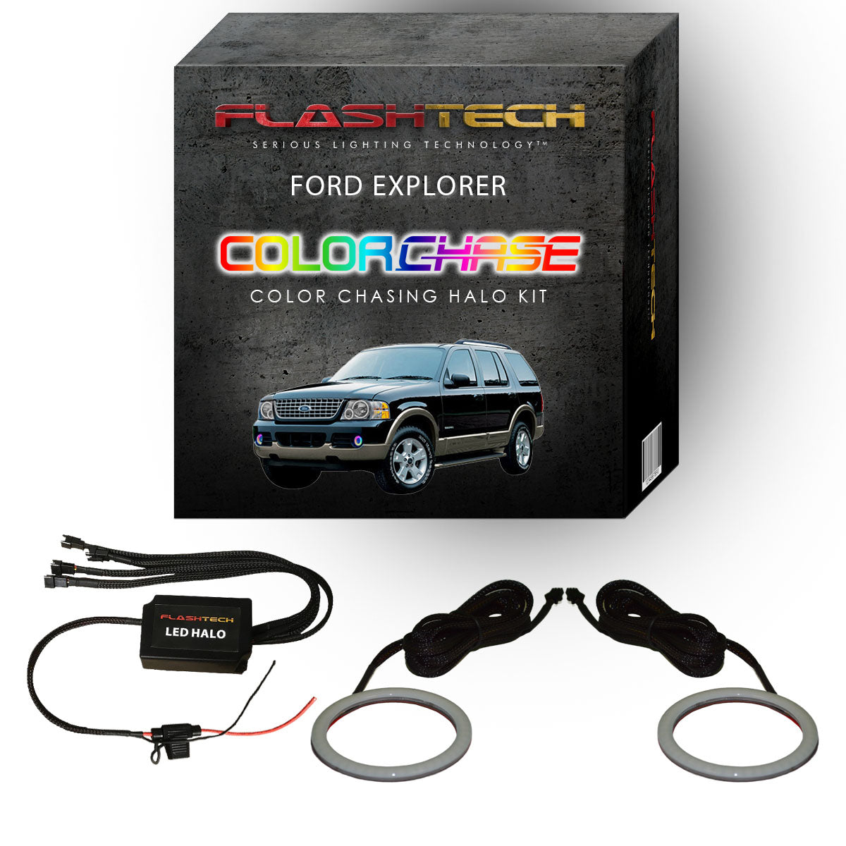 Ford Explorer ColorChase LED Halo Fog Light Kit 2002-2005