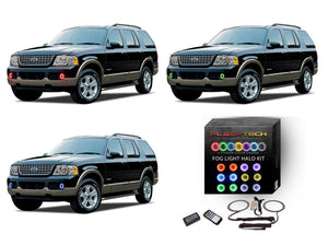 Ford-Explorer-2002, 2003, 2004, 2005-LED-Halo-Fog Lights-RGB-Colorfuse RF Remote-FO-EX0205-V3FCFRF