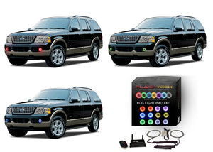 Ford-Explorer-2002, 2003, 2004, 2005-LED-Halo-Fog Lights-RGB-WiFi Remote-FO-EX0205-V3FWI